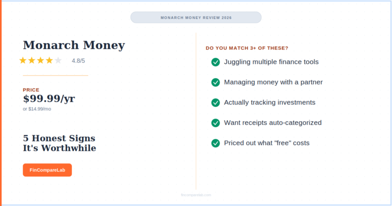 Monarch Money Review (2026): 5 Honest Signs It’s Worthwhile