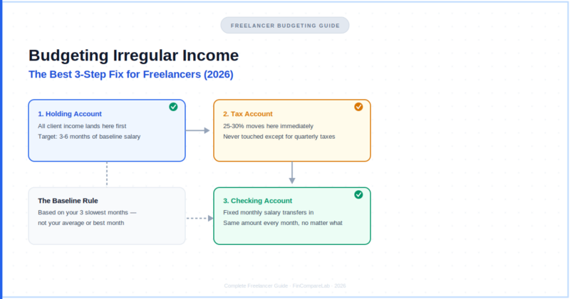 Budgeting Irregular Income: The Best 3-Step Fix for Freelancers (2026)