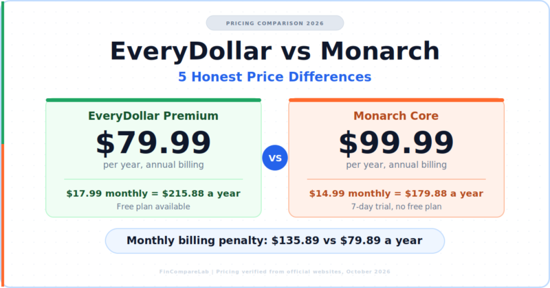 EveryDollar vs Monarch Money (2026): 5 Honest Price Differences Before You Pay