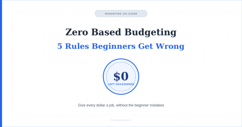 Zero-Based Budgeting (2026): 5 Rules Most Beginners Get Wrong